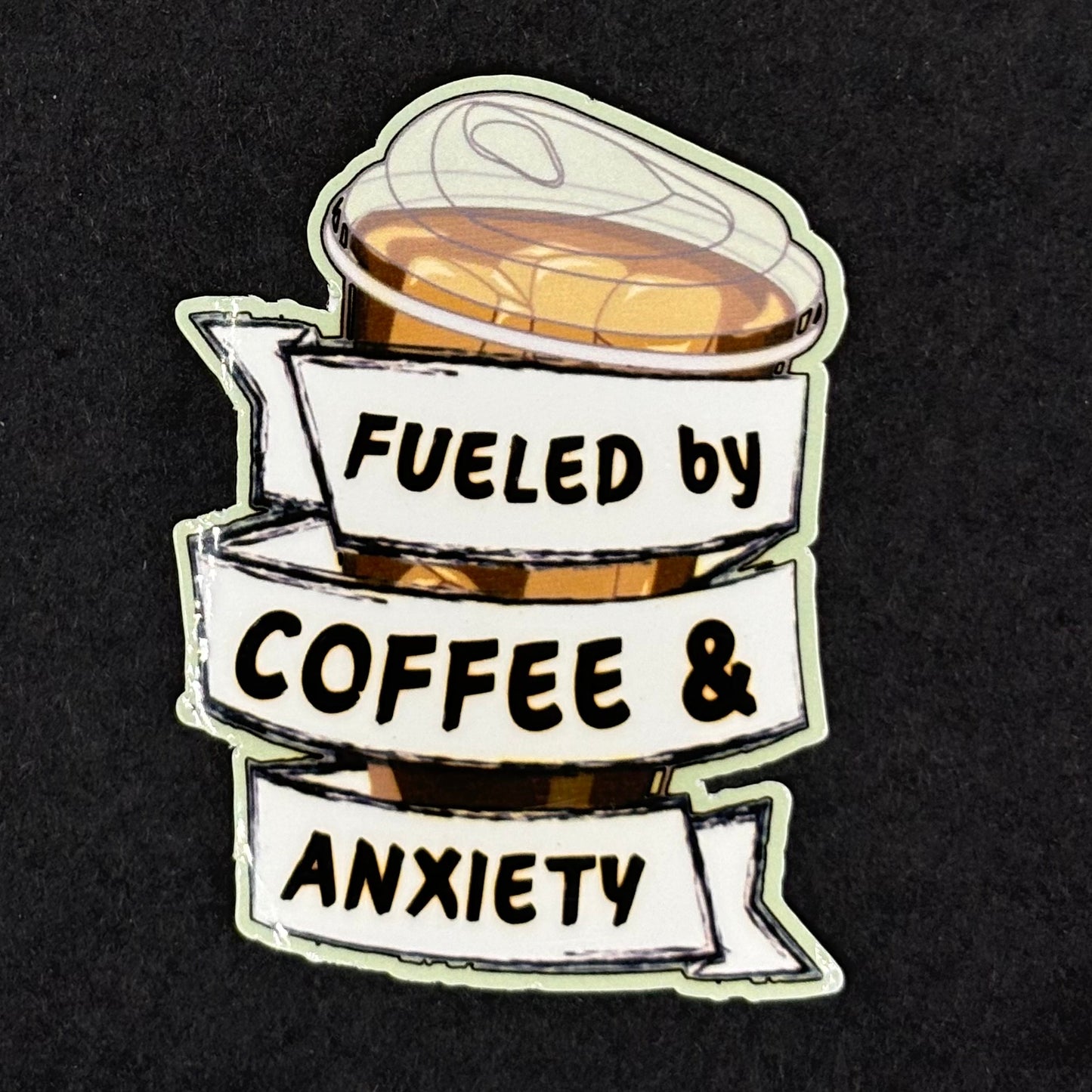 Coffee & Anxiety Sticker