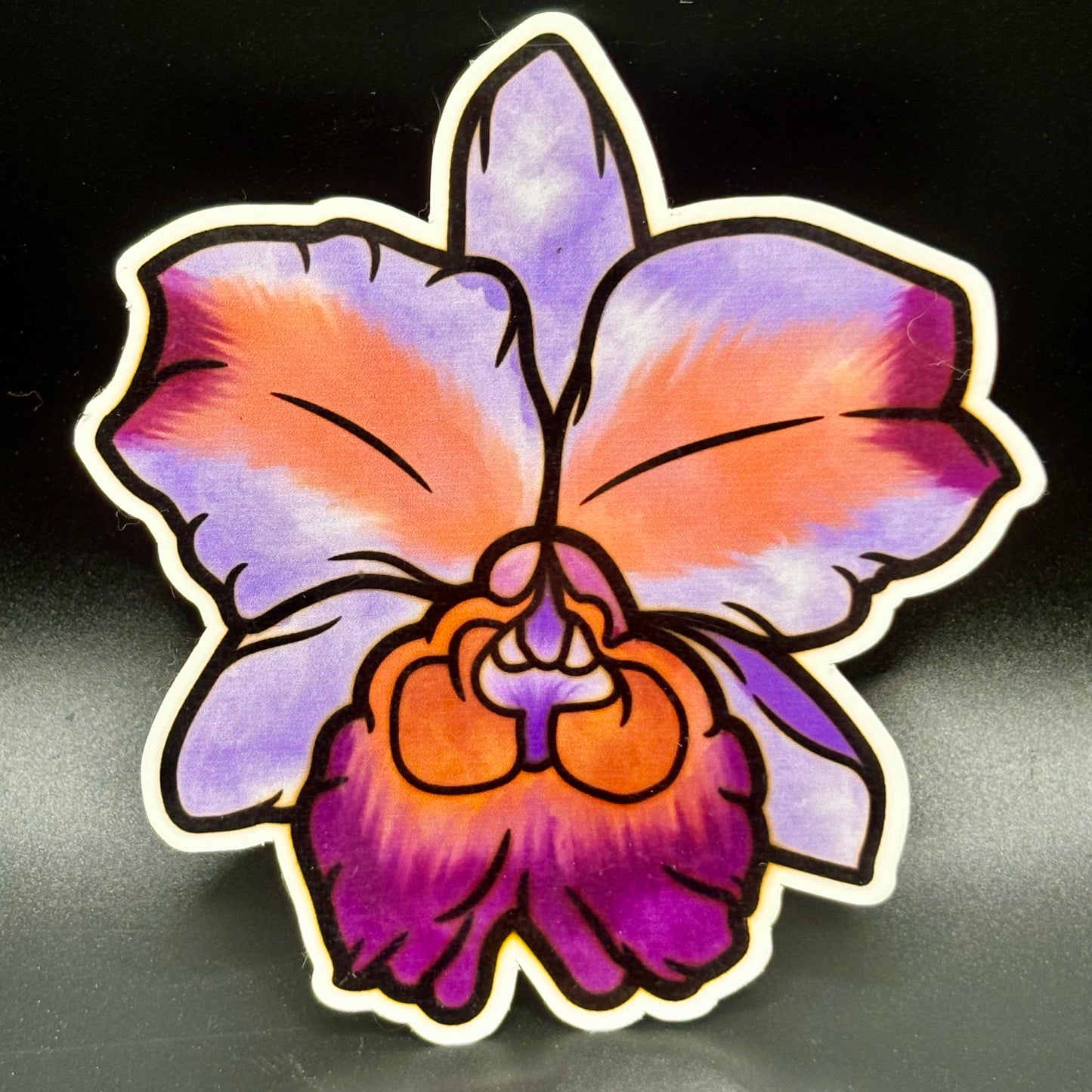 Cattleya Orchid Sticker