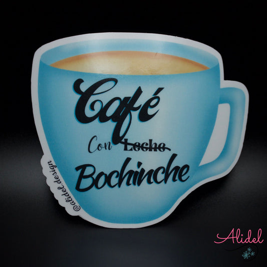 Cafe con Bochinche Die Cut Sticker