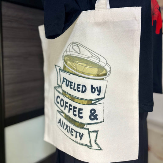 Coffee & Anxiety Canvas Bag