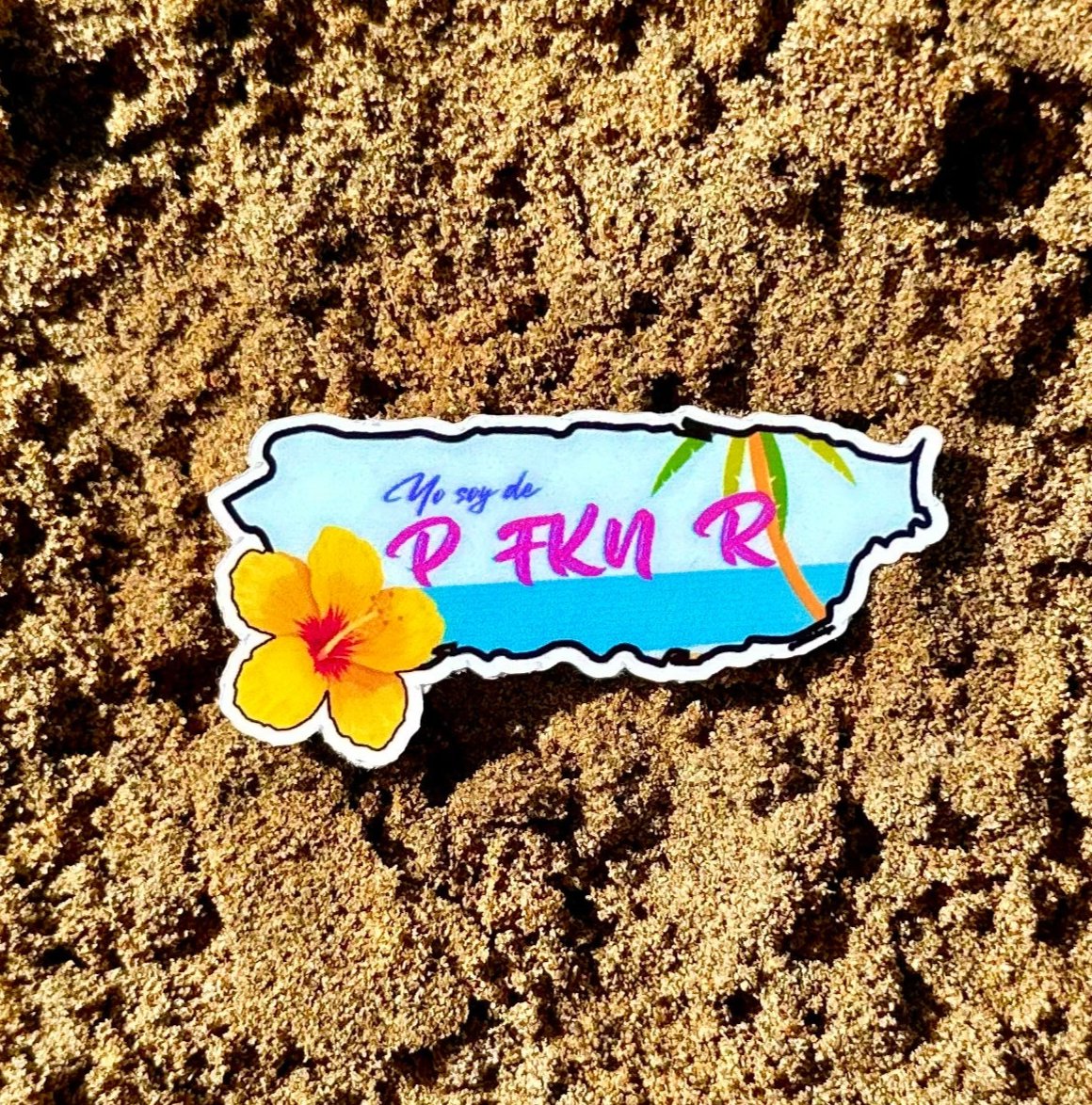 P Fkn R Sticker Yo soy de P-FKN-R Sticker – Alidel Design