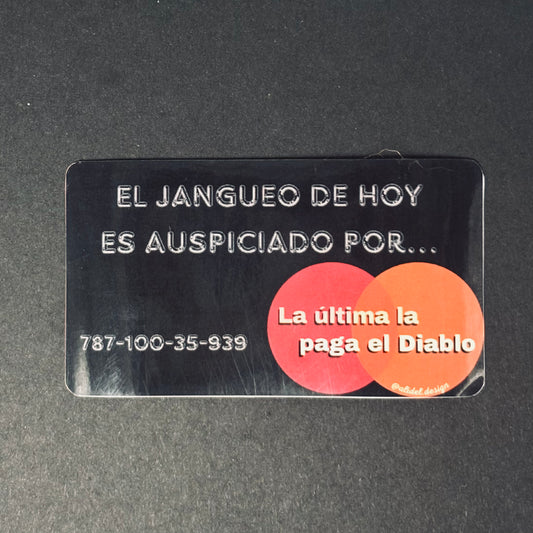 El Tarjetazo Die Cut Sticker