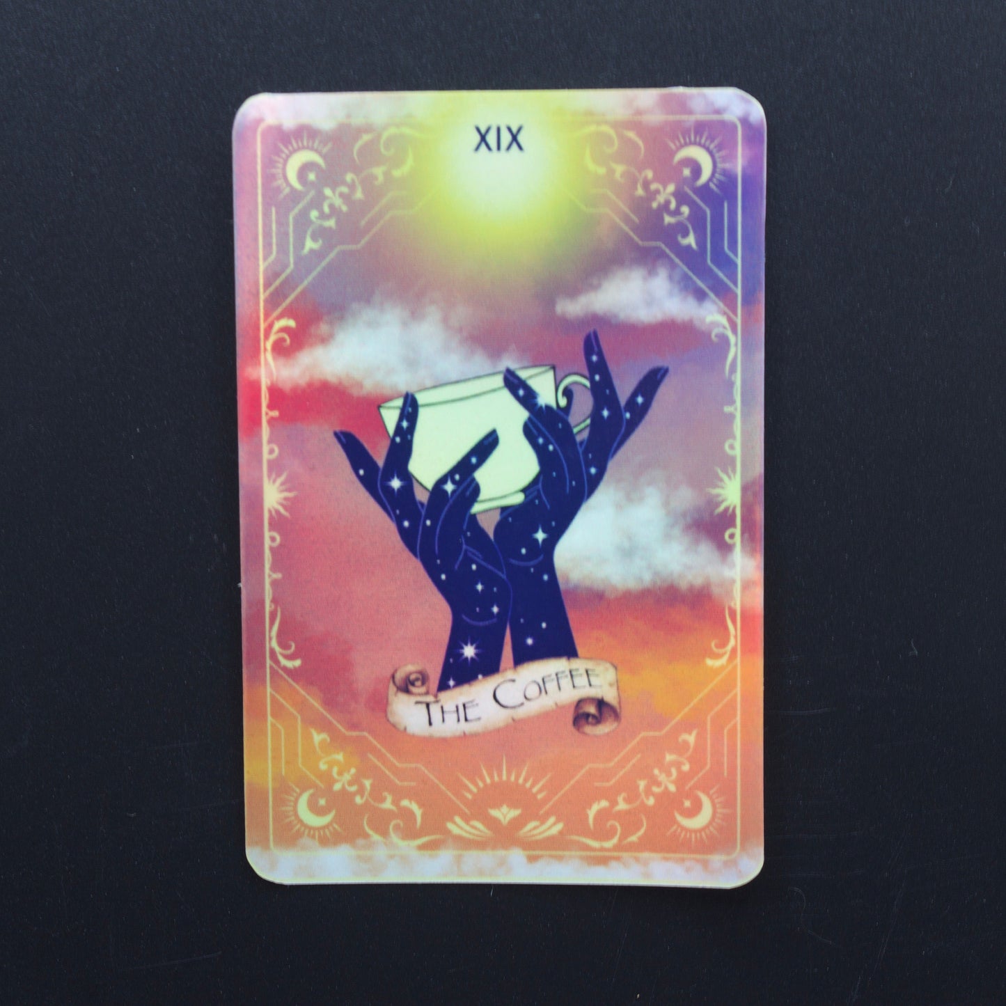 Coffee Tarot Card Sticker