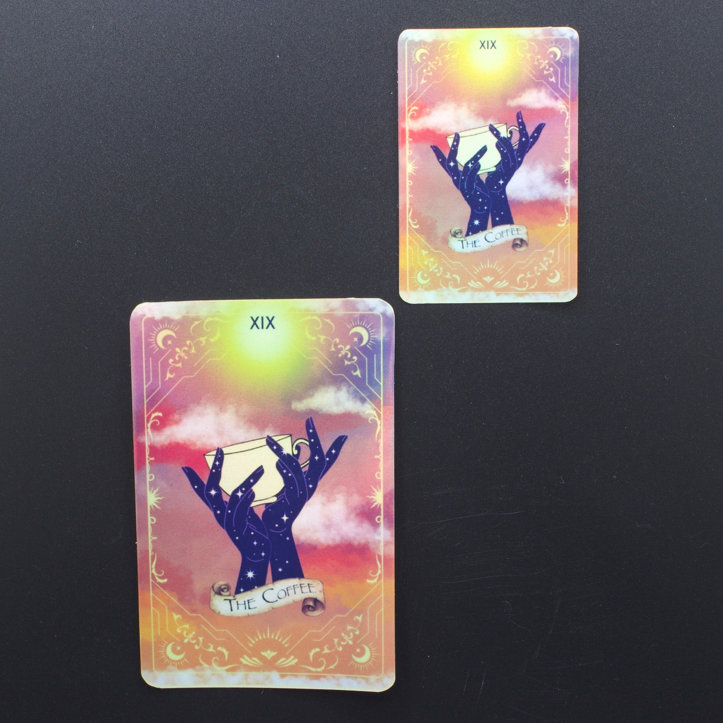 Coffee Tarot Card Sticker