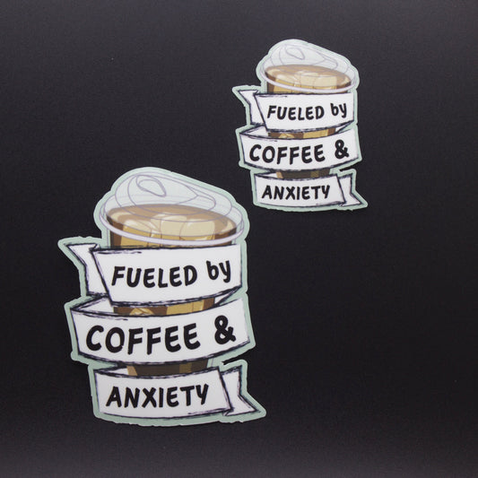 Coffee & Anxiety Sticker