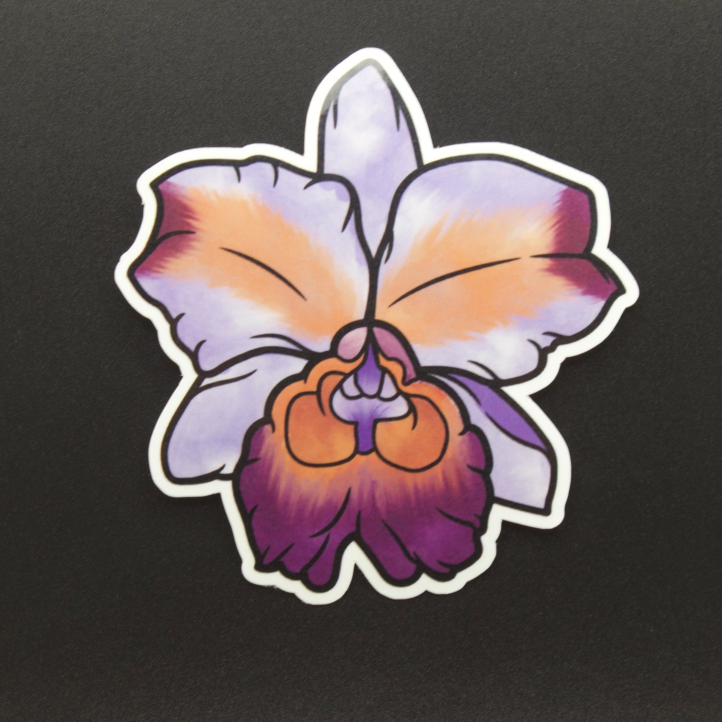 Cattleya Orchid Sticker