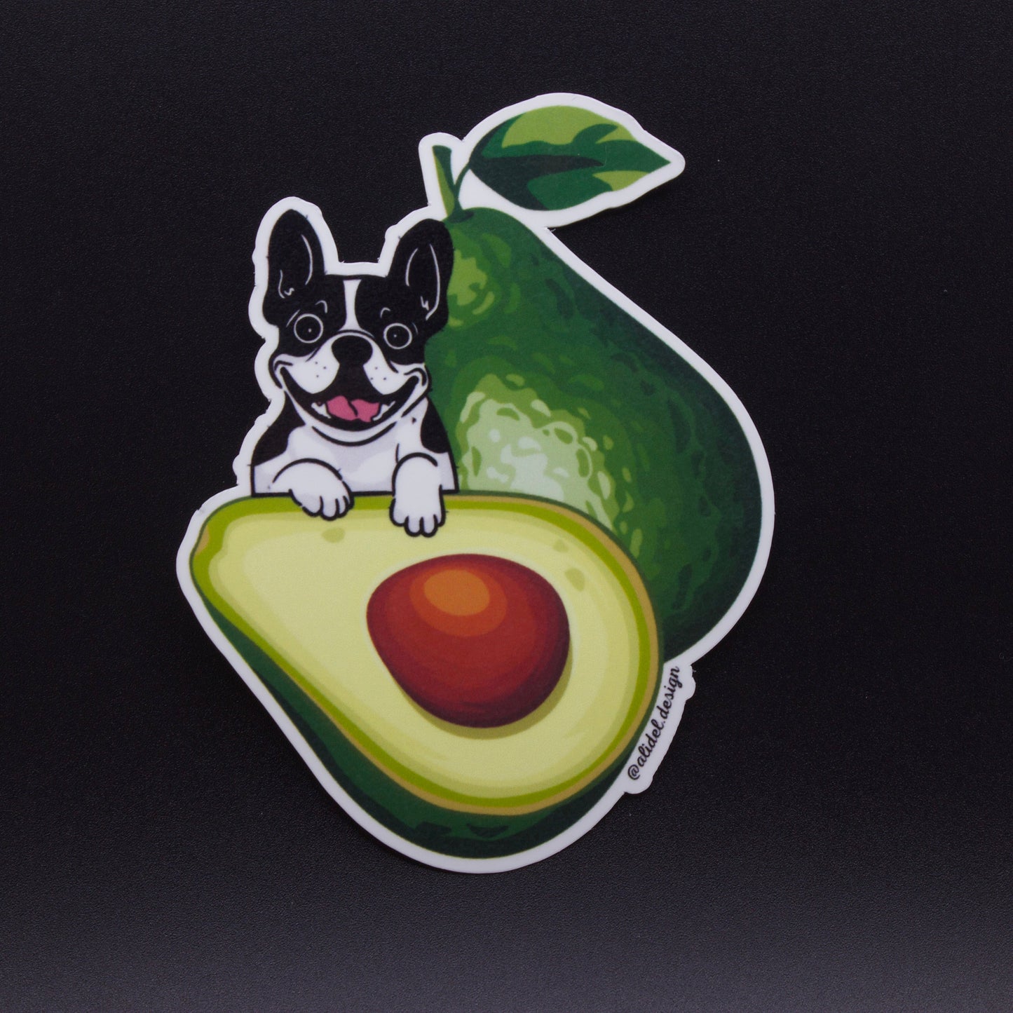 Aguacate Frenchie Sticker