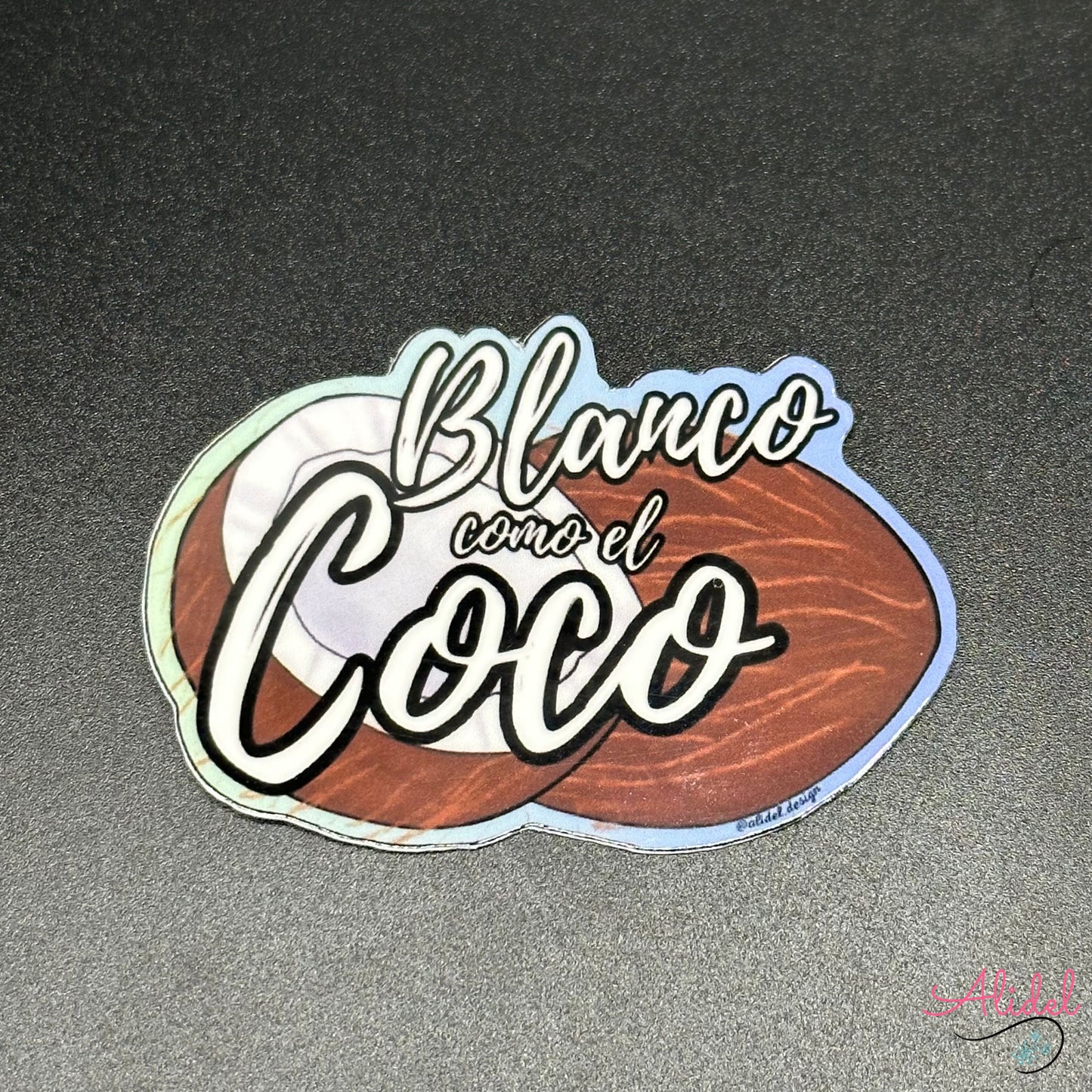 Blanco Coco Die Cut Sticker