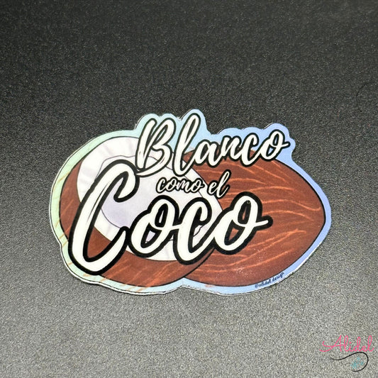Blanco Coco Die Cut Sticker